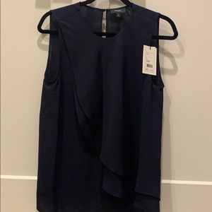 NWT Navy Theory Tiered Tank Top - M